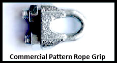 commercial pattern rope grips